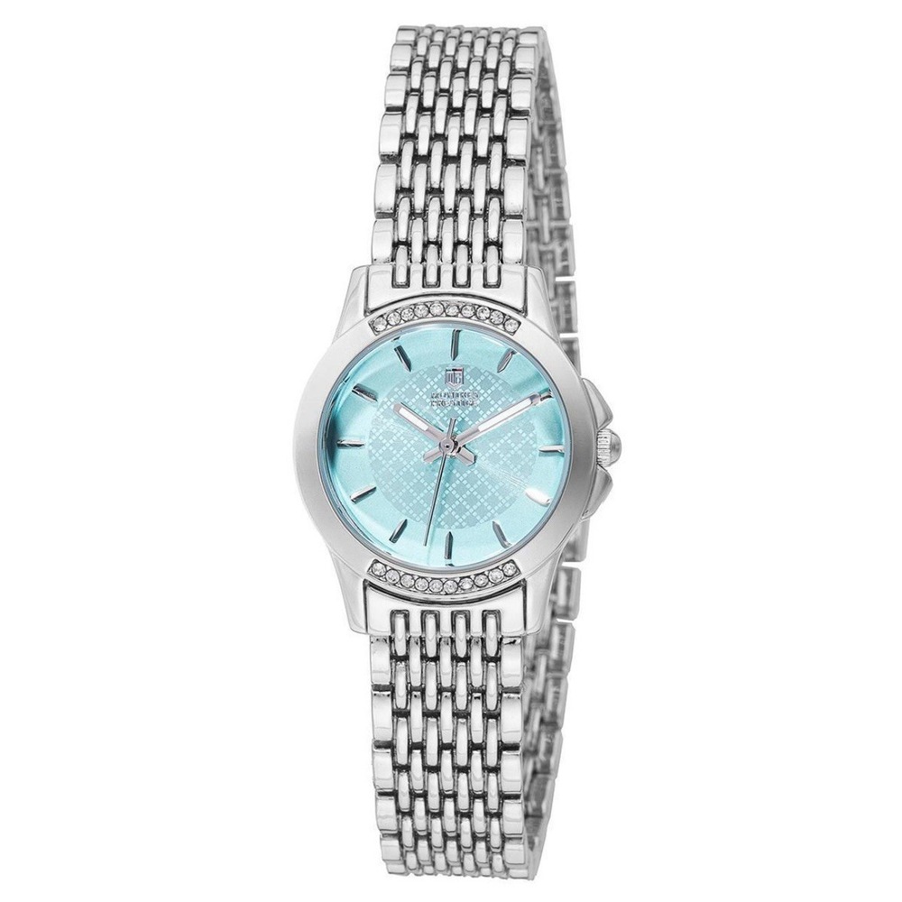 Montres Prestige Women's 27mm Steel Blue Dial Quartz Watch MPW-0219 New B51